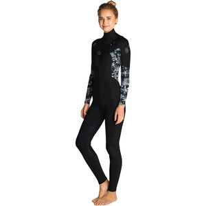 2019 Traje De Neopreno Rip Curl Flashbomb 5/3mm Mujer Con Chest Zip Negro / Gris Wst7gs